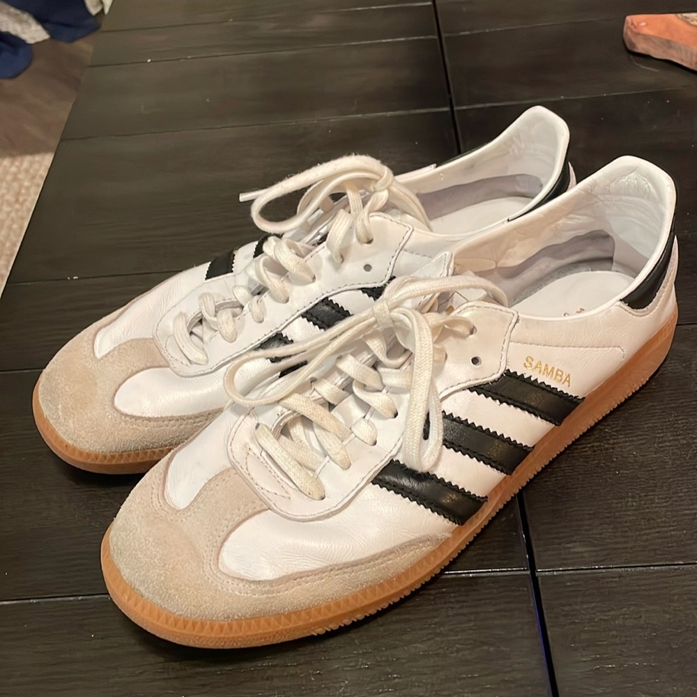 adidas Samba White and Black Sneakers